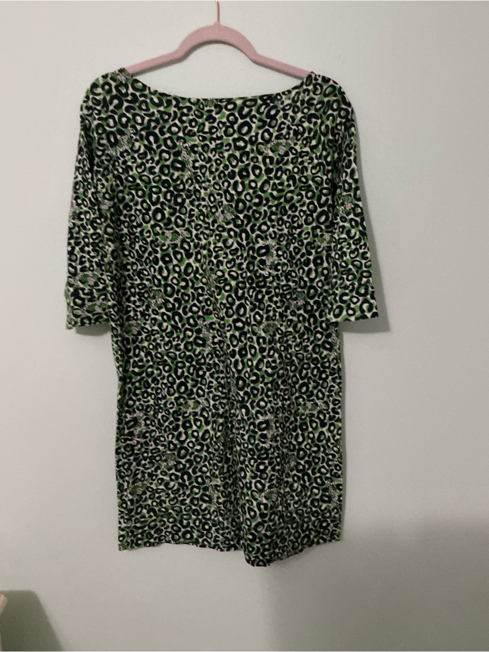 Lilly Pulitzer “Thrill of the Chase Cassie” GreenLeopard Print Midi Dress size M